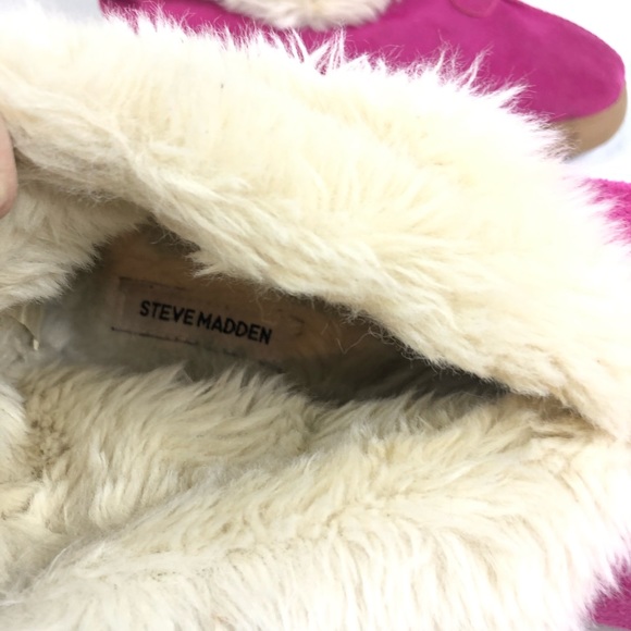 Steve Madden Slipper Shoes Ankle booties Pink Women’s L 9-10 Hard Bottoms - Picture 6 of 12
